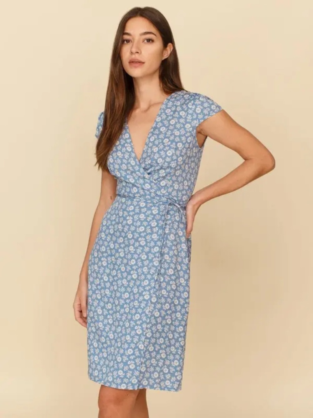Reformation Zena Wrap Dress Remi Print Size S